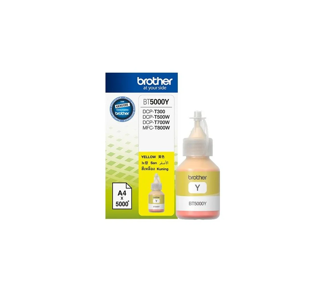 Brother BT-5000Y Yellow Ink Bottle – 5,000 Pages