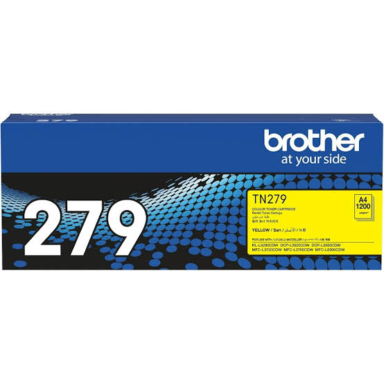 Brother TN-279Y Yellow Toner Cartridge – 1,200 Pages
